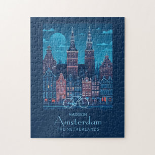 Individuelle Name / Text Amsterdam Puzzle