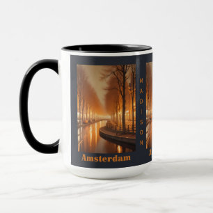 Individuelle Name / Text Amsterdam Tasse
