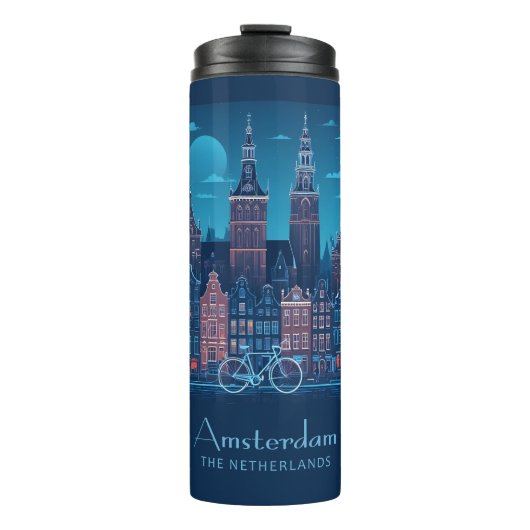Individuelle Name / Text Amsterdam Thermosbecher (Vorderseite)