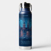 Individuelle Name / Text Amsterdam Trinkflasche (Vorderseite)