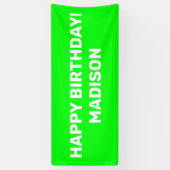 Individuelle Name-Text auf grünem Bildschirm Gebur Banner (Vertikal)