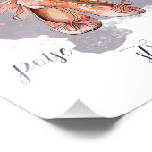 Individuelle Name Text Ballet Pointe Shoes Balleri Fotodruck (Ecke)