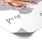 Individuelle Name Text Ballet Pointe Shoes Balleri Poster (Ecke)