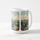 Individuelle Name & Text Berlin, Deutschland Kaffeetasse (VorderseiteRechts)