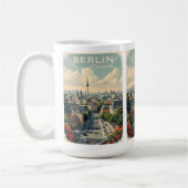 Individuelle Name & Text Berlin, Deutschland Kaffeetasse (Links)