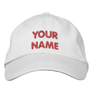 Individuelle Name/Text bestickte Baseballkappe