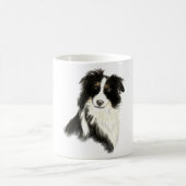 Individuelle Name Text Border Collie Dog Pet Kaffeetasse (Mittel)