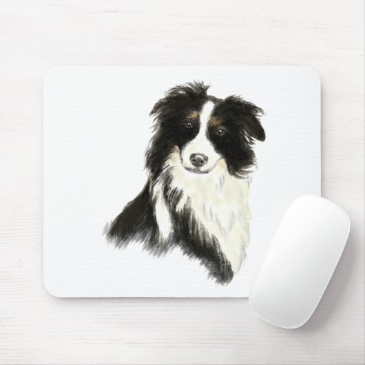 Individuelle Name Text Border Collie Dog Pet Mousepad (Mit Mouse)