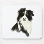 Individuelle Name Text Border Collie Dog Pet Mousepad (Vorne)