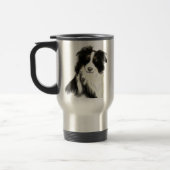 Individuelle Name Text Border Collie Dog Pet Reisebecher (Links)