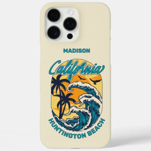 Individuelle Name / Text California Surfen Case-Mate iPhone Hülle (Rückseite)