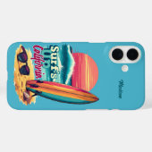 Individuelle Name / Text California Surfen Case-Mate iPhone Hülle (Rückseite (Horizontal))