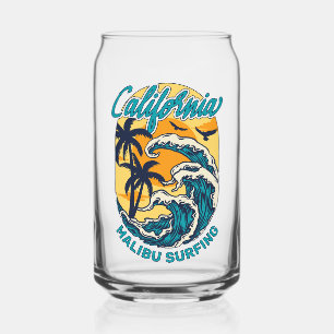 Individuelle Name / Text California Surfen Dosenglas