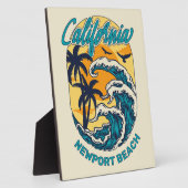 Individuelle Name / Text California Surfen Fotoplatte (Seite)