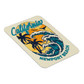 Individuelle Name / Text California Surfen Magnet (Rechte Seite)