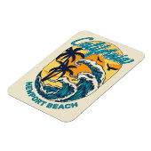Individuelle Name / Text California Surfen Magnet (Linke Seite)