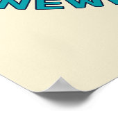 Individuelle Name / Text California Surfen Poster (Ecke)