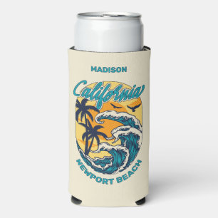 Individuelle Name / Text California Surfen Selters Dosenkühler