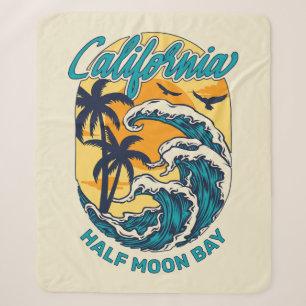 Individuelle Name / Text California Surfen Sherpadecke