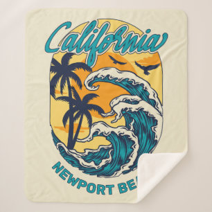 Individuelle Name / Text California Surfen Sherpadecke