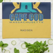 Individuelle Name / Text Cape Cod Massachusetts Geschirrtuch (Gefaltet)