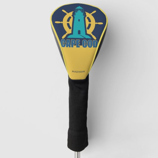 Individuelle Name / Text Cape Cod Massachusetts Golf Headcover (Vorderseite)