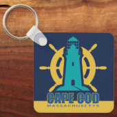 Individuelle Name / Text Cape Cod Massachusetts Schlüsselanhänger (Vorderseite)