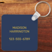 Individuelle Name / Text Cape Cod Massachusetts Schlüsselanhänger (Rückseite)