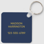 Individuelle Name / Text Cape Cod Massachusetts Schlüsselanhänger (Rückseite)