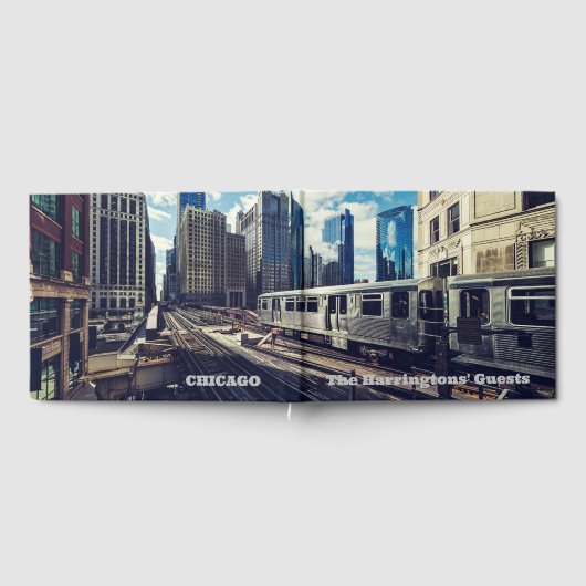 Individuelle Name/Text Chicago Gästebuch (Voll)