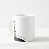 Individuelle Name & Text Crazy Cat Lady Kaffeetasse (Vorderseite Links)