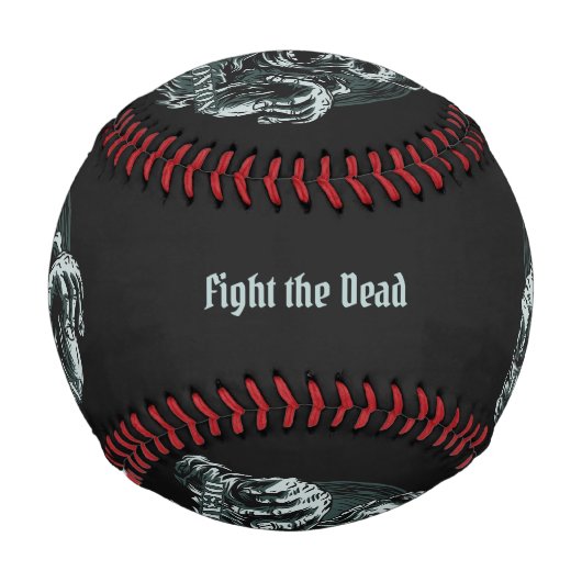 individuelle Name & Text DEADMONTON-Baseball Baseball (Rückseite)