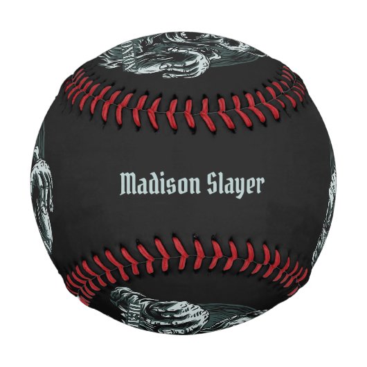 individuelle Name & Text DEADMONTON-Baseball Baseball (Vorderseite)