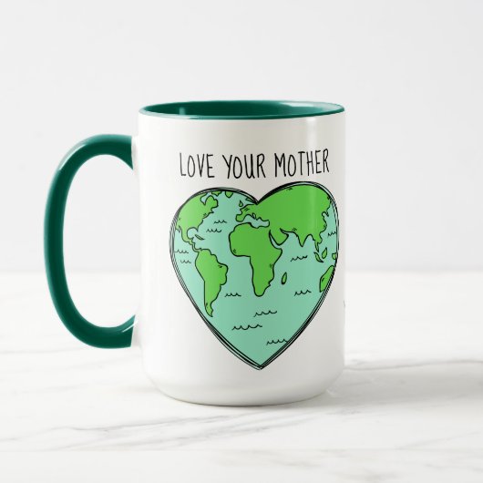 Individuelle Name/Text Earth Liebe Tasse (Links)