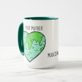 Individuelle Name/Text Earth Liebe Tasse (Vorderseite Links)