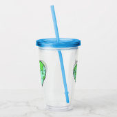 Individuelle Name & Text Earth Liebe Tumblers Acryltrinkbecher (Links)