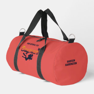 Individuelle Name, Text & Farbe Kaimaninseln Tauch Duffle Bag
