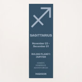 Individuelle Name / Text & Farbe Zodiac Signatur S Yogamatte (Vorderseite)