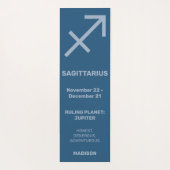 Individuelle Name / Text & Farbe Zodiac Signatur S Yogamatte (Rückseite)