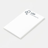 Individuelle Name / Text & Farbe Zodiac-Zeichen Post-it Klebezettel (angewinkelt)