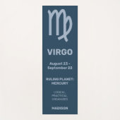 Individuelle Name / Text & Farbe Zodiac-Zeichen Yogamatte (Vorderseite)