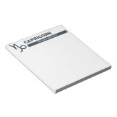 Individuelle Name / Text & Farbe Zodiac Zeichenkor Notizblock (angewinkelt)