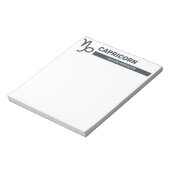 Individuelle Name / Text & Farbe Zodiac Zeichenkor Notizblock (Rotiert)