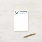 Individuelle Name / Text & Farbe Zodiac Zeichenkor Post-it Klebezettel (Auf Schreibtisch)