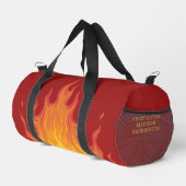 Individuelle Name/Text-Feuerwehrmann Duffle Bag (Rechte Ecke)