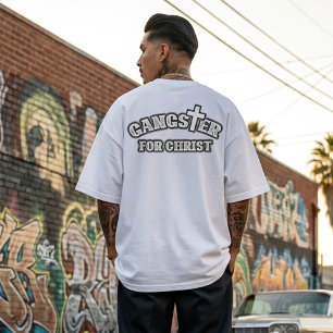 Individuelle Name Text Gangster für Christ Shirt T