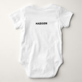Individuelle Name & Text Golf Baby Strampler (Rückseite)
