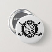 Individuelle Name & Text Golf Button (Vorne & Hinten)