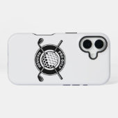 Individuelle Name & Text Golf iPhone 16 Hülle (Rückseite (Horizontal))