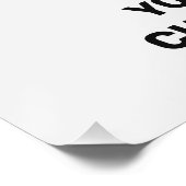 Individuelle Name & Text Golf Poster (Ecke)